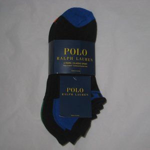 Polo Ralph Lauren Men’s 6 pairs Classic Arch Cushioned Low Socks Shoe Sz 6-12.5